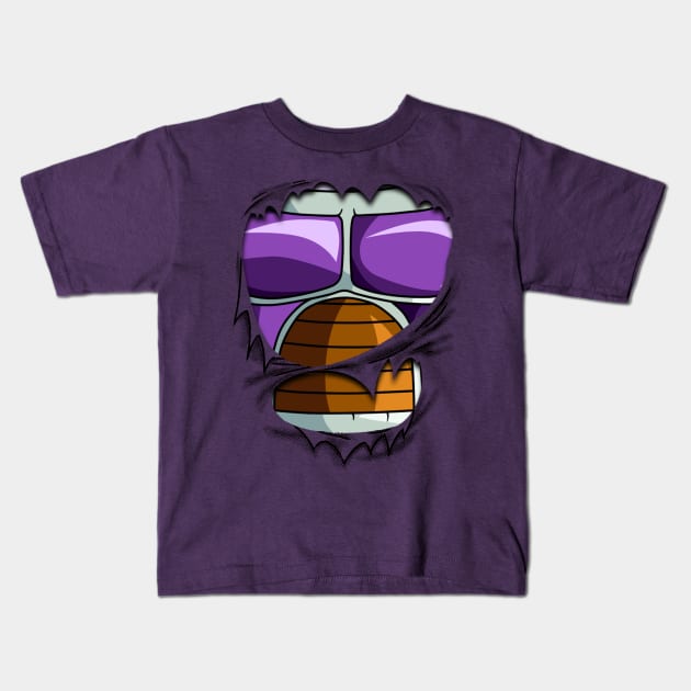 Freezer Chest Dragon Ball Z Kids T-Shirt by GeekCastle